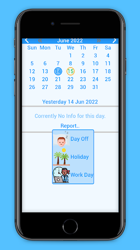 Android application Time Check In screenshort