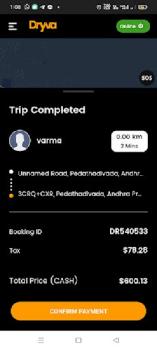 Dryva Driver Screen 2