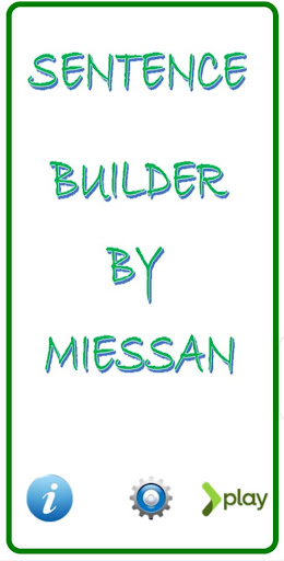 Android application SENTENCE BUILDER screenshort