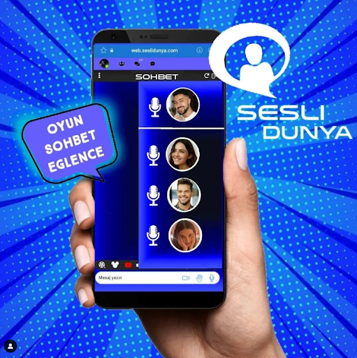 Android application SesliDunya - sesli sohbet screenshort