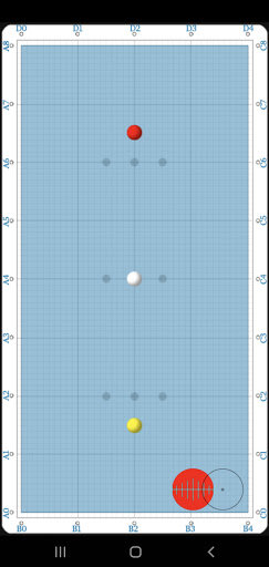 Android application 손안의 당구작전판, 3쿠션 복기용 노트(Billiar screenshort