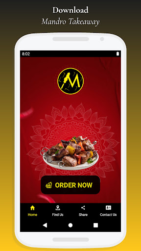 Android application Mandro Takeaway screenshort