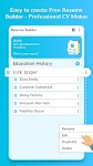 screenshot of CV: Professional Resume Maker