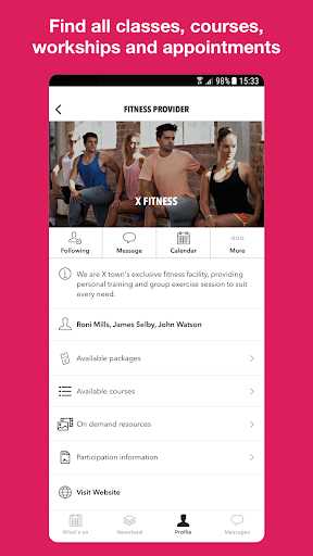 Gymcatch - Book Fitness Screen 2