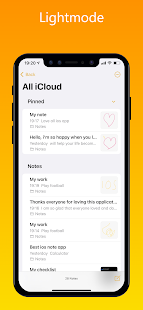 iNote iOS 15 - Phone 13 Notes Screenshot