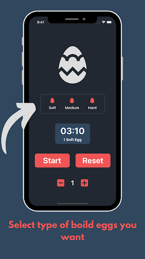 Android application Egg Timer screenshort