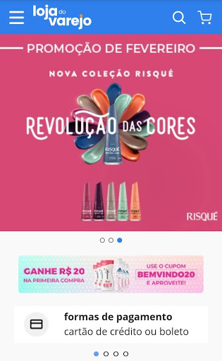 Android application Loja do Varejo screenshort