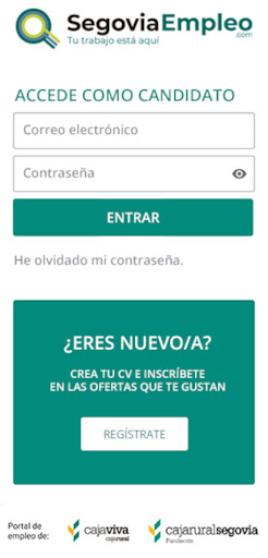 Android application Segovia Empleo screenshort