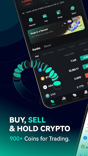 Android application CoinEx: Buy Bitcoin & Crypto screenshort