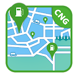 CNG Gujarat Map Location icon