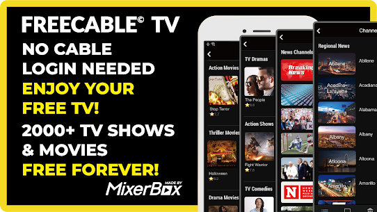 FREECABLE© TV App  Shows, News Apk Download 3