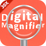 Smart Magnifier Super Zoomer + LED Flash light icon