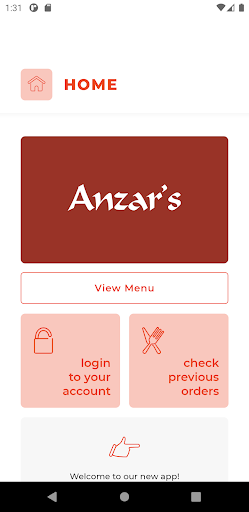 Android application Anzars Tandoori ML4 screenshort