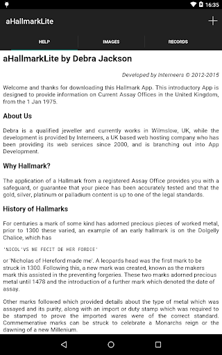 Android application aHallmarkLite screenshort