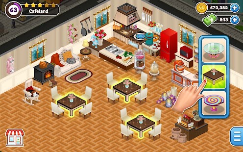 Cafeland: Juego de Restaurante Captura de pantalla