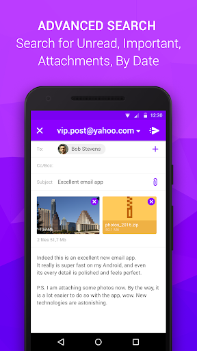 Email App for Android screen 2