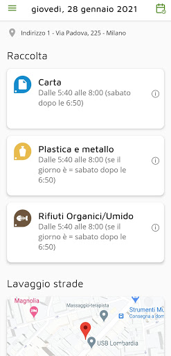 Android application PULIamo screenshort