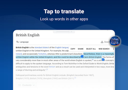 Oxford Dictionary of English  APK screenshots 19