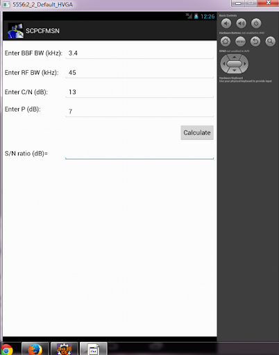 SCPC-FM voice S/N ratio Screen 3