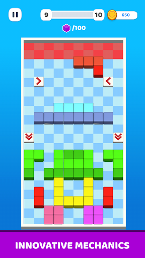 Android application SnakeTris - Snake puzzle game screenshort