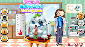 Pets Vet Doctor Baby sitter Nursery Care Games