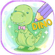 Dinosaurs Glitter Coloring Book With Animation
