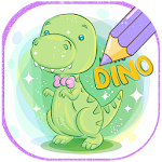 Dinosaurs Glitter Coloring Book With Animation Apk