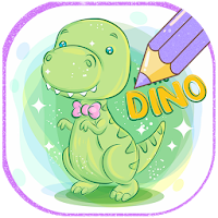 Dinosaurs Glitter Coloring Book With Animation