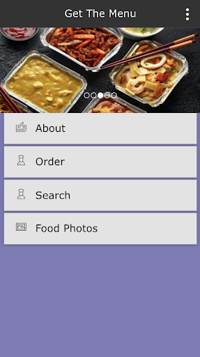 Android application Get The Menu screenshort