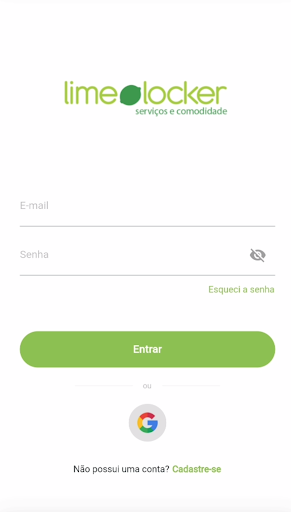 Android application Limelocker Corporativo screenshort