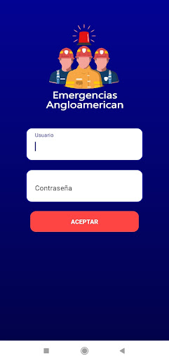 Android application Emergencias Anglo screenshort