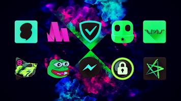 screenshot of Black Light Icon Pack