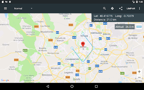 Screenshot 12 Mapa Coordenadas Pro android