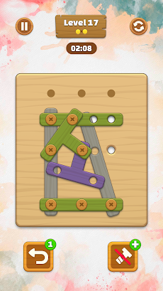 Wood Nuts & Screws Puzzleのおすすめ画像3