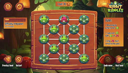 Android application Ribbit Riddles screenshort