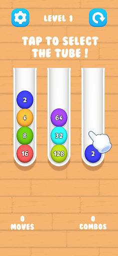 Android application Sort Numbers screenshort