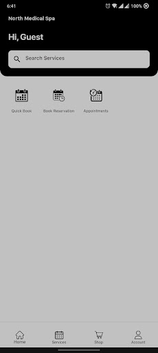 Android application North Medical Spa screenshort