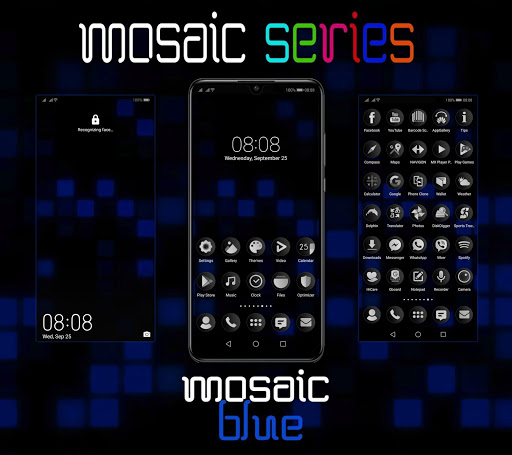 Android application [EMUI 9.1]Mosaic Blue Theme screenshort