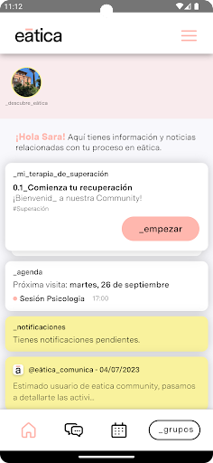 Eatica Community Screen 2
