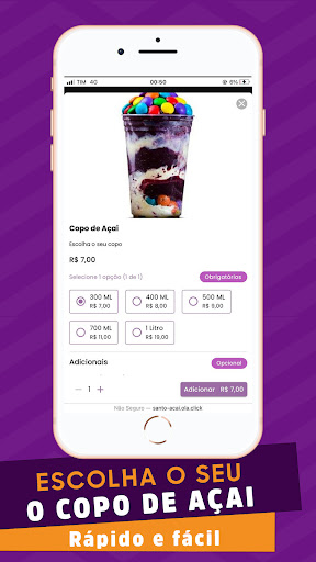 Android application Santa Açaizera screenshort