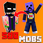 Cover Image of Tải xuống Addon 500 Mobs MCPE Adventure  APK