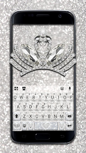Android application Diamond Tiara Keyboard Theme screenshort