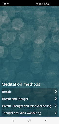 Android application BTM Meditation screenshort