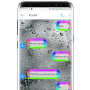 SMS Go Water Bubbles Theme with Rainbow Colors