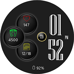 Digital Watch Face Key 007