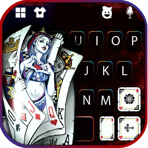 Queen Cards Keyboard Backgroun logo