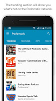 screenshot of Podomatic Podcast & Mix Player