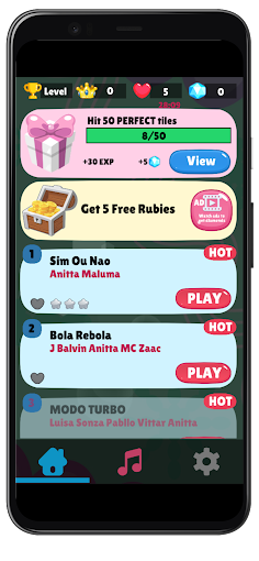 Musicas Anitta Piano Tiles - Screenshot 2