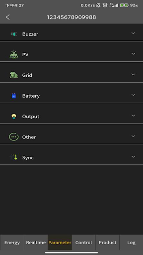 Android application i.Solar screenshort