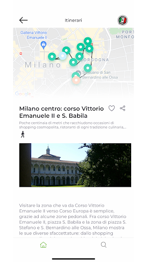 Milan Guida Verde Touring Screen 3